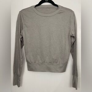 Vuori Daydream Long Sleeve Crew Light Heather Grey Size XS